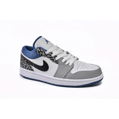 XH Air Jordan 1 Low True Blue 02