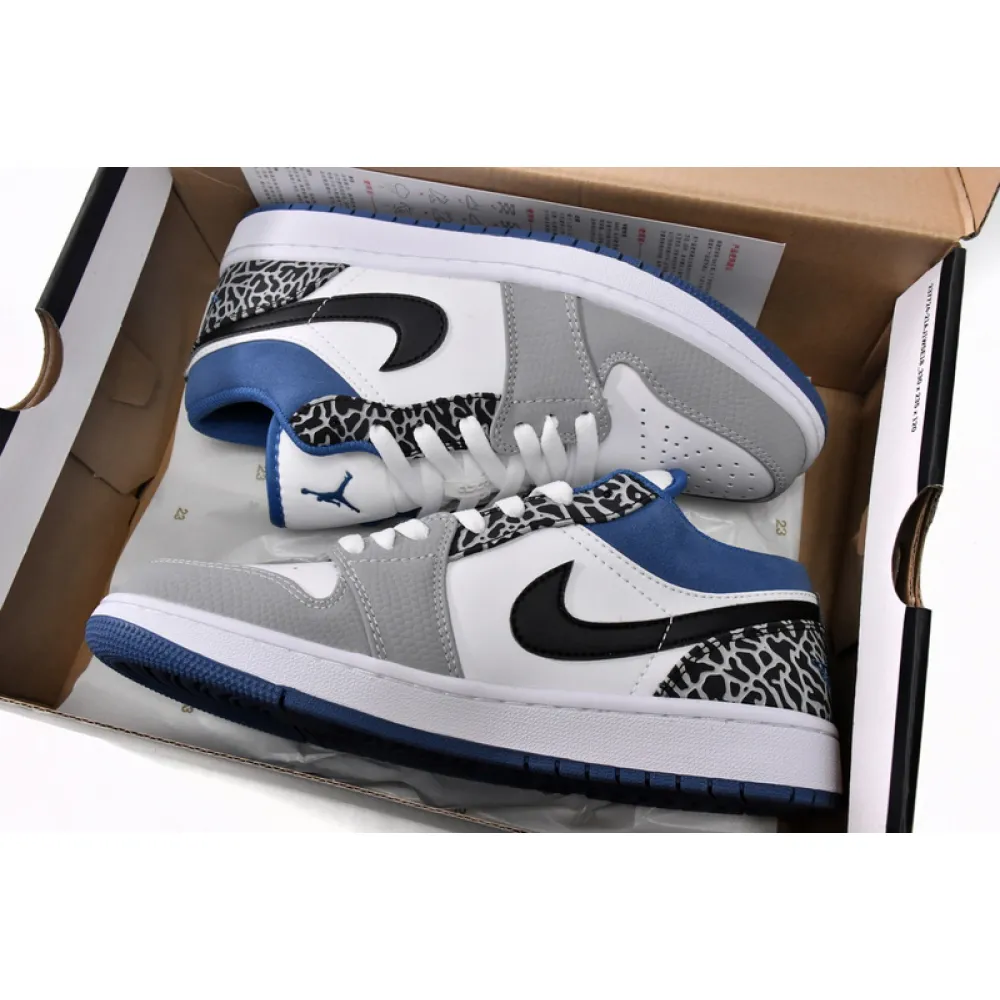 XH Air Jordan 1 Low True Blue