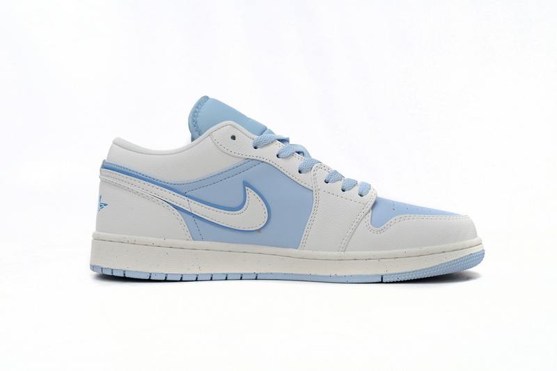 XH Air Jordan 1 Low Light Blue And White