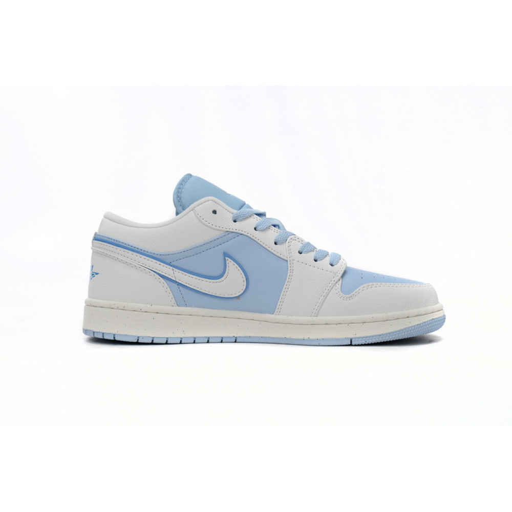 XH Air Jordan 1 Low Light Blue And White
