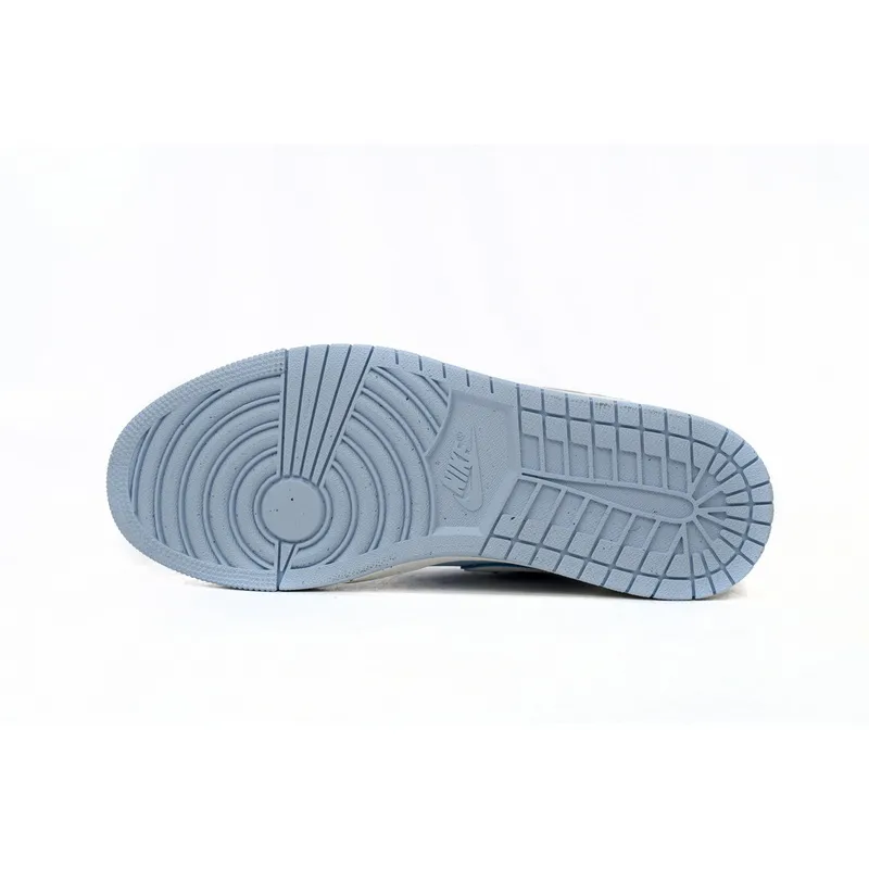 XH Air Jordan 1 Low Light Blue And White
