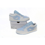 XH Air Jordan 1 Low Light Blue And White