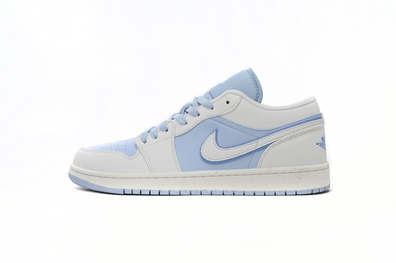 XH Air Jordan 1 Low Light Blue And White
