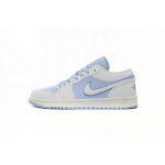 XH Air Jordan 1 Low Light Blue And White