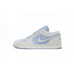 XH Air Jordan 1 Low Light Blue And White