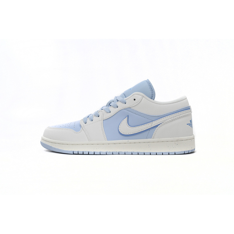 XH Air Jordan 1 Low Light Blue And White