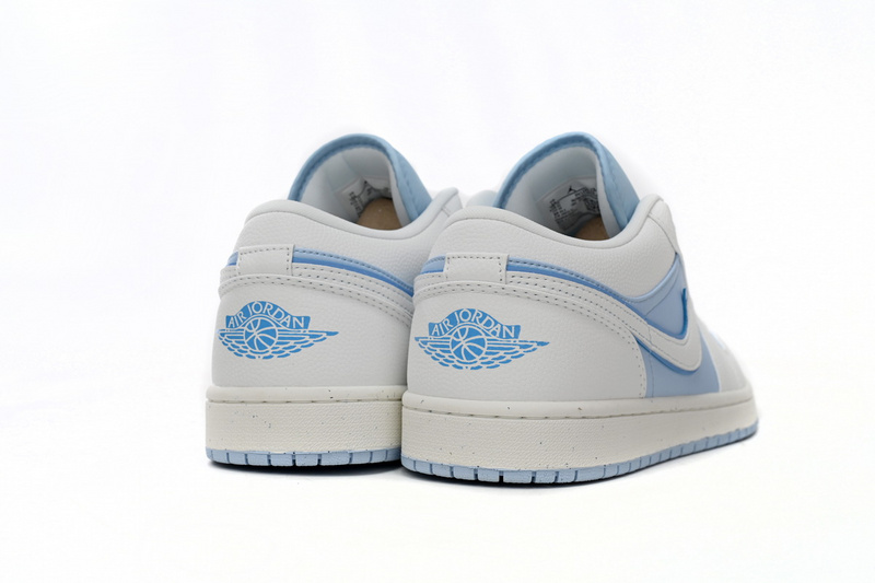XH Air Jordan 1 Low Light Blue And White