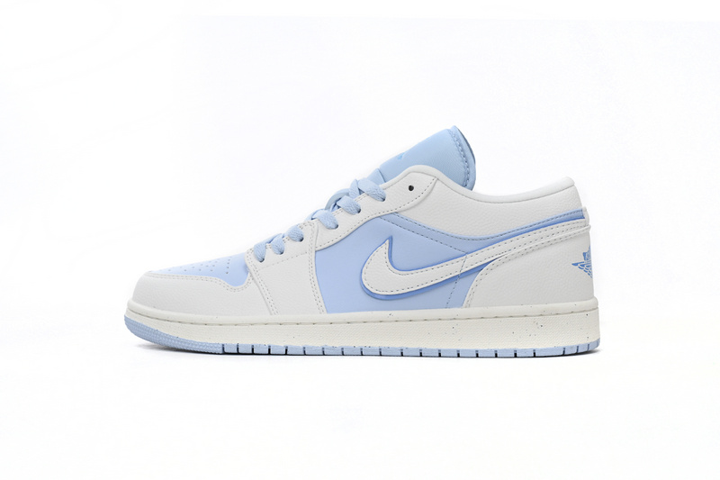 XH Air Jordan 1 Low Light Blue And White