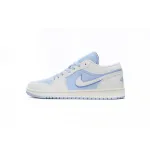 XH Air Jordan 1 Low Light Blue And White