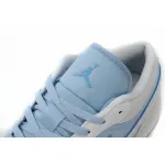 XH Air Jordan 1 Low Light Blue And White