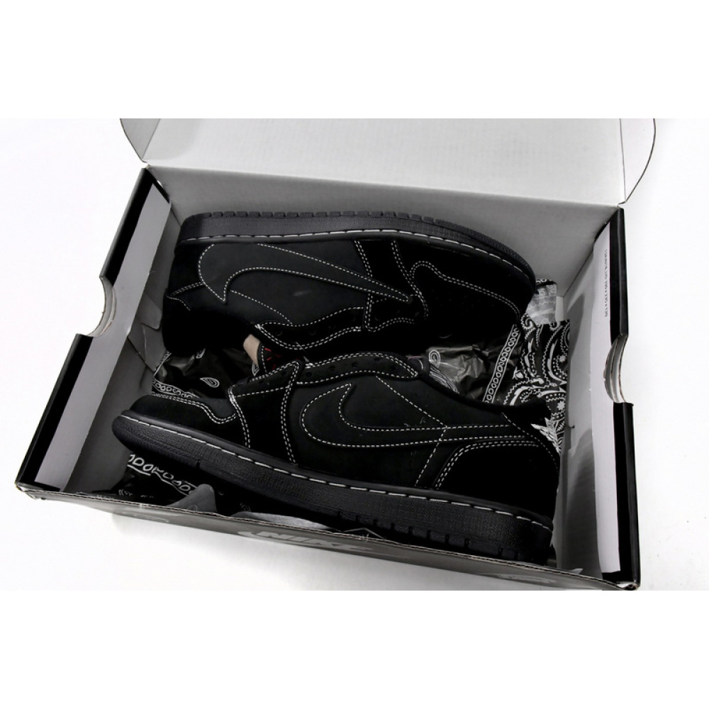 DB Travis Scott x Air Jordan 1 Low OG Black Phantom
