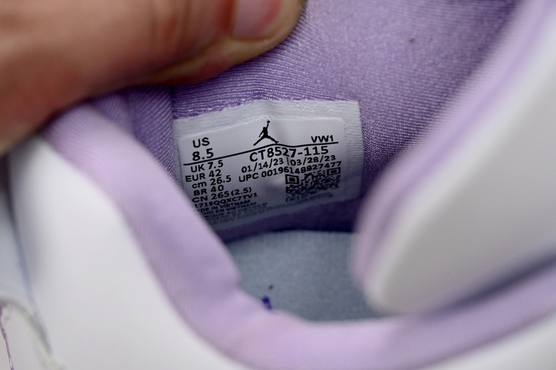 DJ Batch Air Jordan 4 White Purple