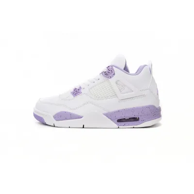 DJ Batch Air Jordan 4 White Purple 01