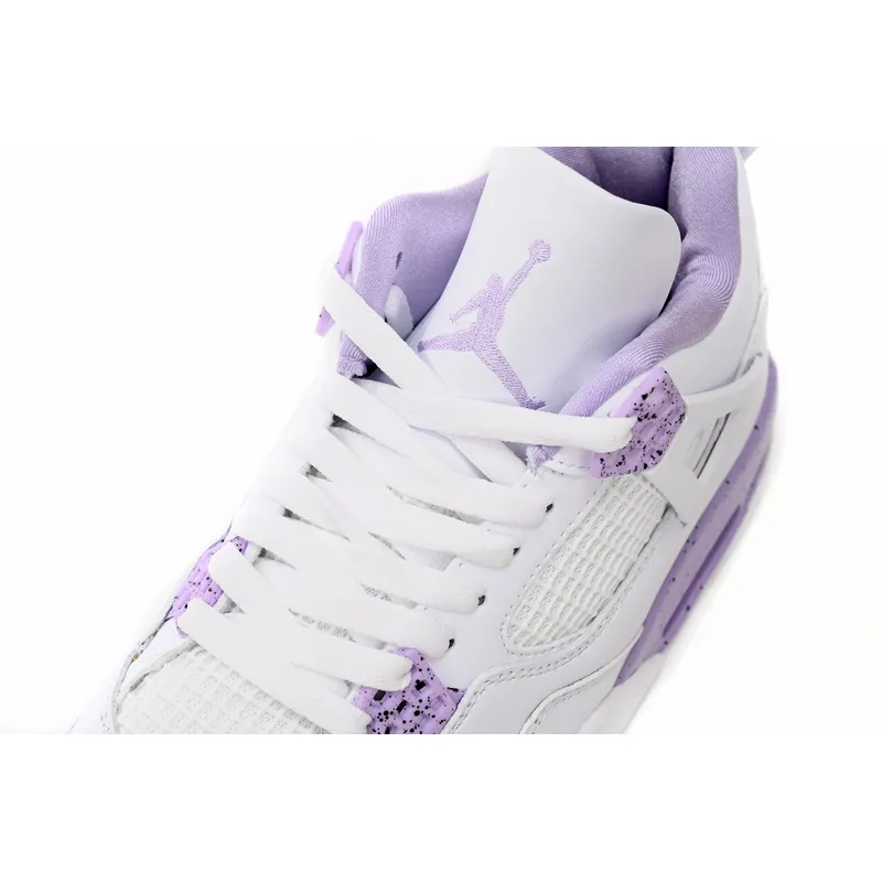 DJ Batch Air Jordan 4 White Purple