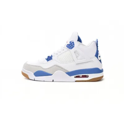 DJ Batch Nike SB x Air Jordan 4 White Blue 01