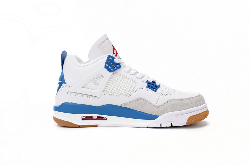 DJ Batch Nike SB x Air Jordan 4 White Blue