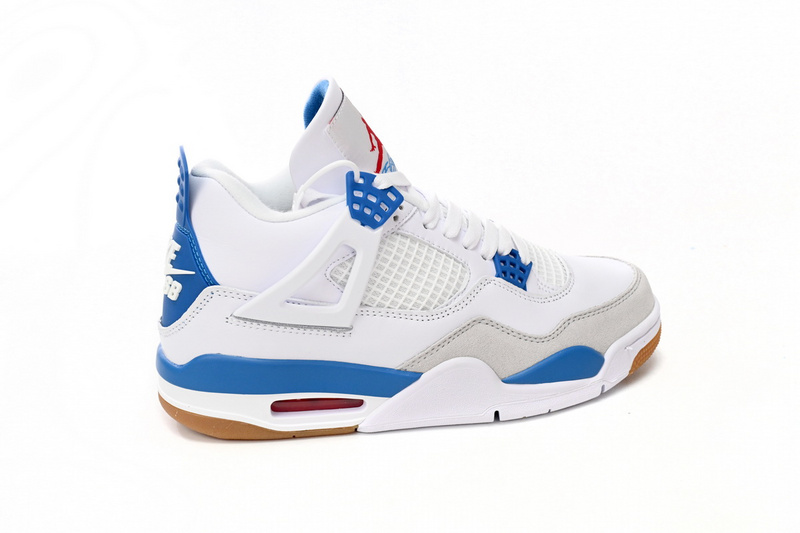 DJ Batch Nike SB x Air Jordan 4 White Blue