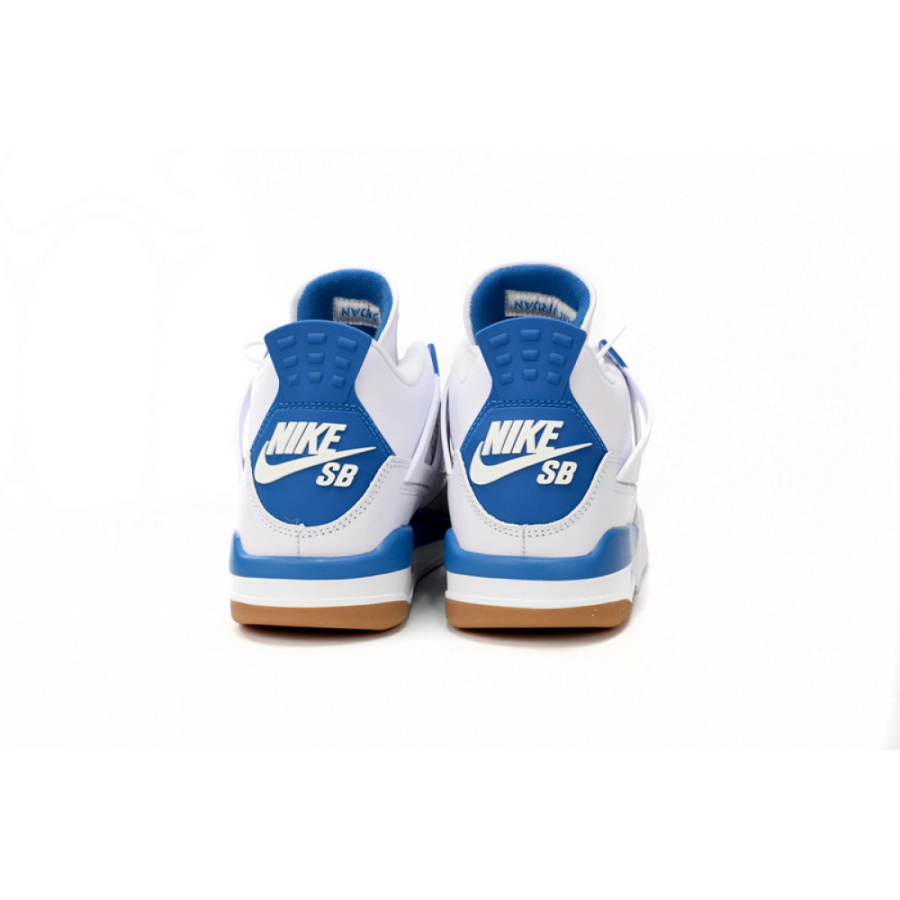 DJ Batch Nike SB x Air Jordan 4 White Blue