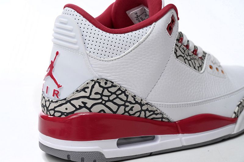 LS Air Jordan 3 Retro Cardinal Red