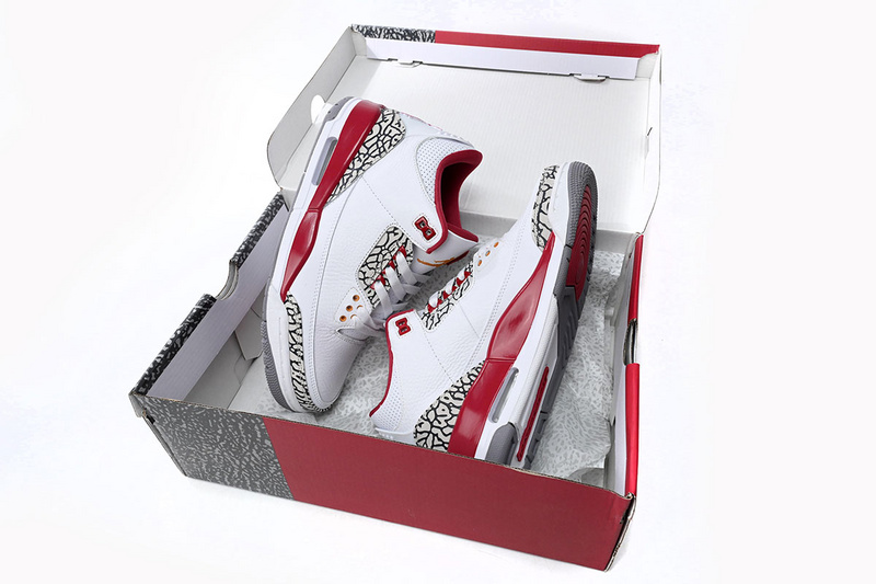 LS Air Jordan 3 Retro Cardinal Red
