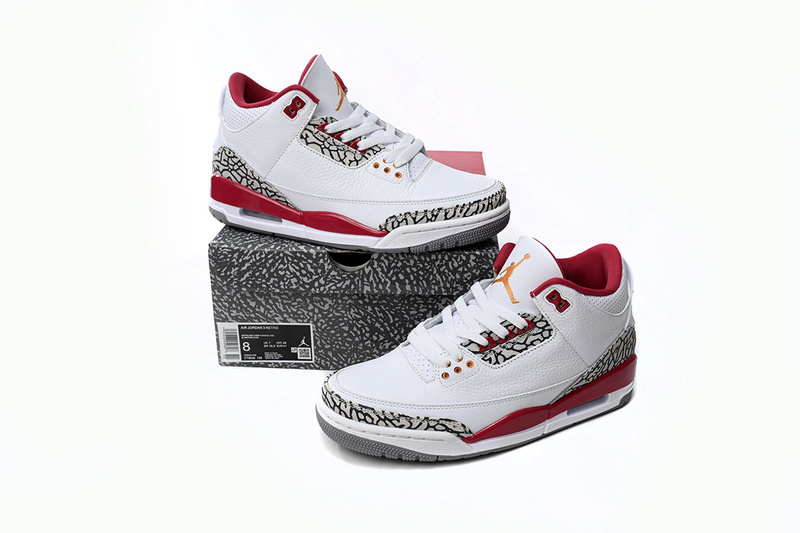 LS Air Jordan 3 Retro Cardinal Red