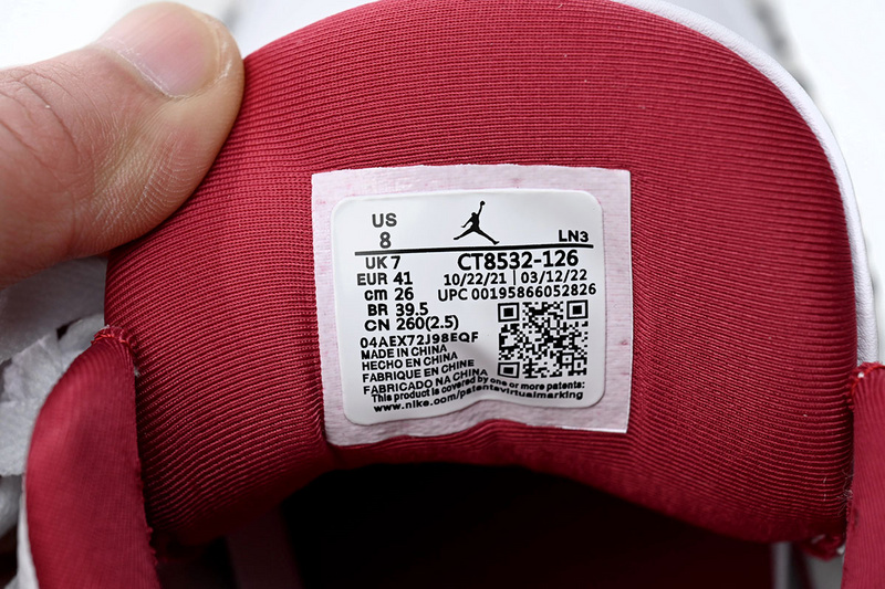 LS Air Jordan 3 Retro Cardinal Red