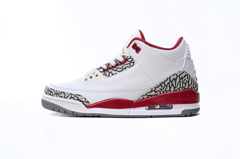 LS Air Jordan 3 Retro Cardinal Red