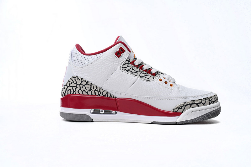 LS Air Jordan 3 Retro Cardinal Red
