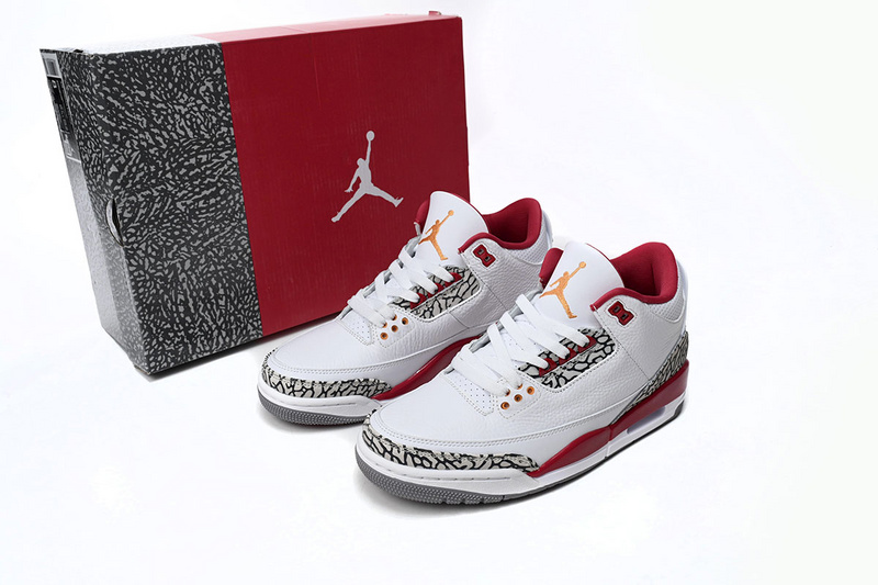 LS Air Jordan 3 Retro Cardinal Red