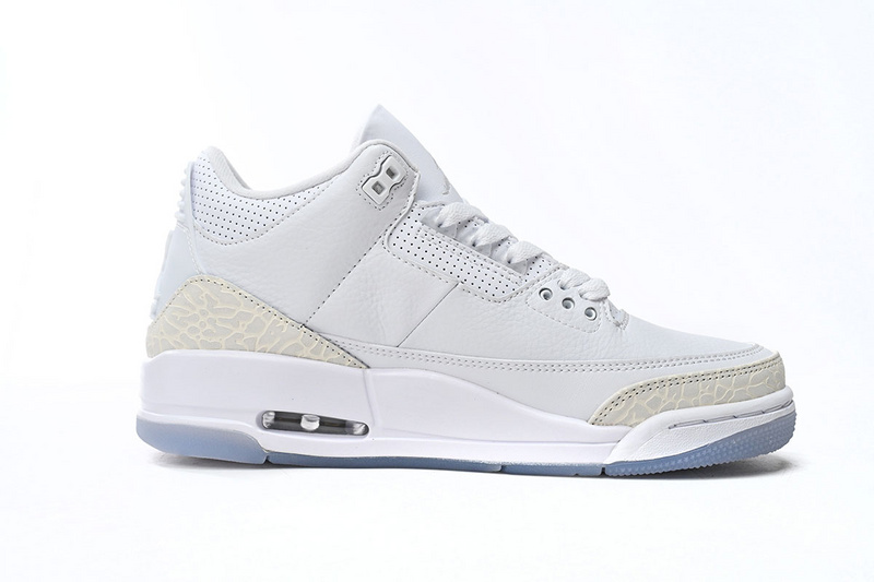LS Air Jordan 3 Retro Pure White