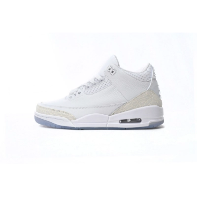LS Air Jordan 3 Retro Pure White