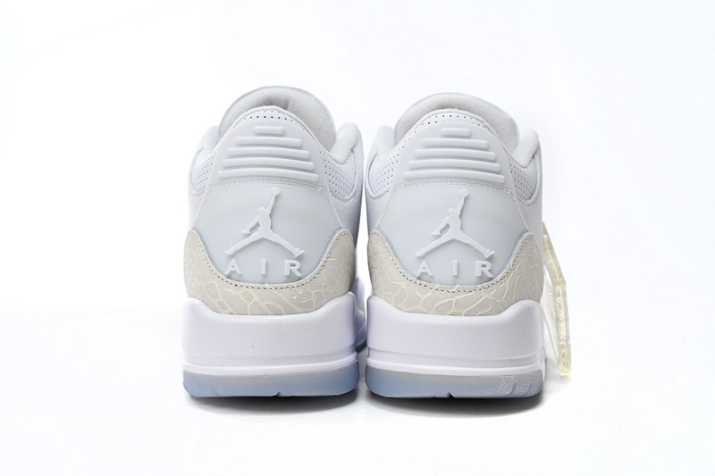 LS Air Jordan 3 Retro Pure White