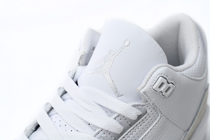 LS Air Jordan 3 Retro Pure White