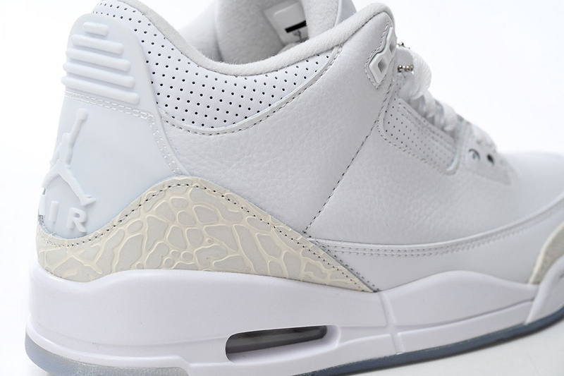 LS Air Jordan 3 Retro Pure White