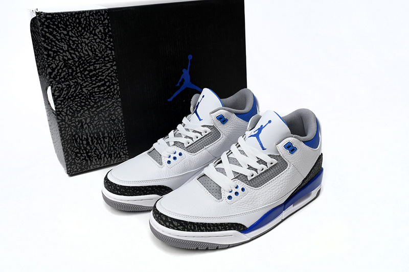 LS Air Jordan 3 Retro Racing Blue