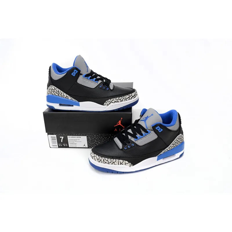 LS Air Jordan 3 Sport Blue