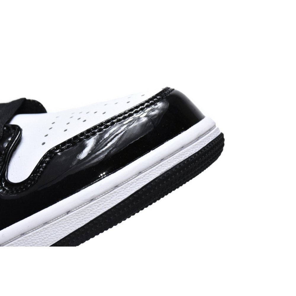 MID Air Jordan 1 Mid SE Black Gold Patent Leather