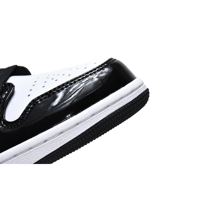 MID Air Jordan 1 Mid SE Black Gold Patent Leather