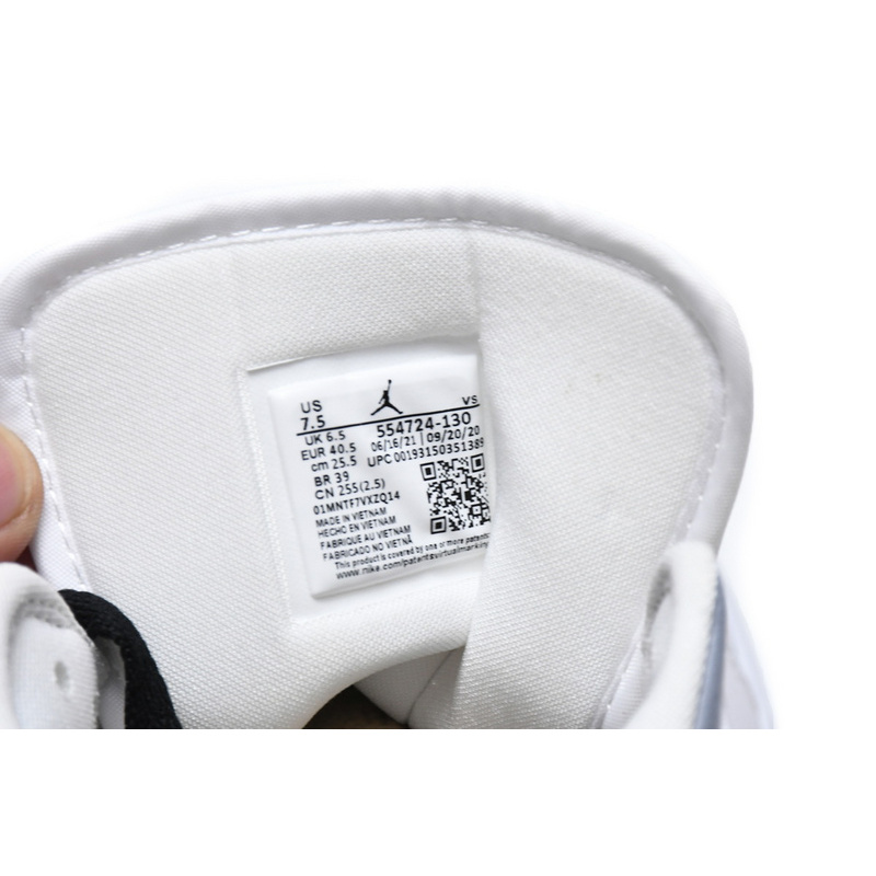 MID Air Jordan 1 Mid PS5 White Grey Black