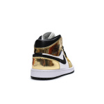 MID Air Jordan 1 Mid SE GS Metallic Gold
