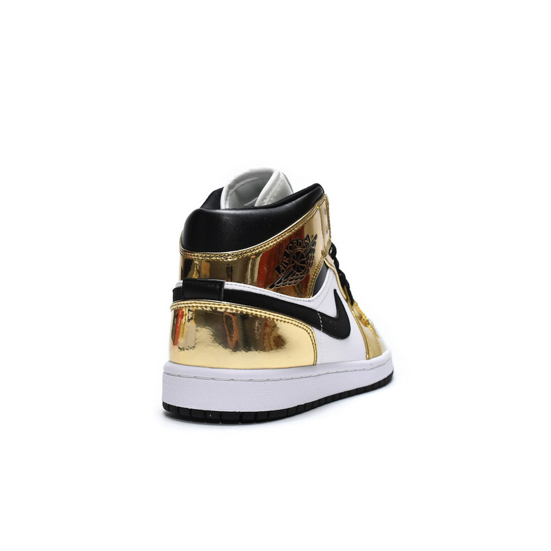 MID Air Jordan 1 Mid SE GS Metallic Gold