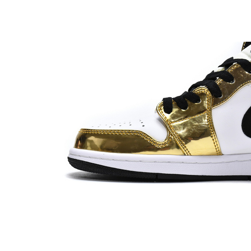 MID Air Jordan 1 Mid SE GS Metallic Gold