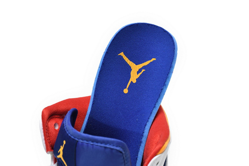 MID Air Jordan 1 Mid White Deep Royal Blue