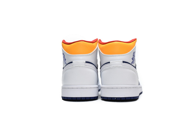 MID Air Jordan 1 Mid White Deep Royal Blue