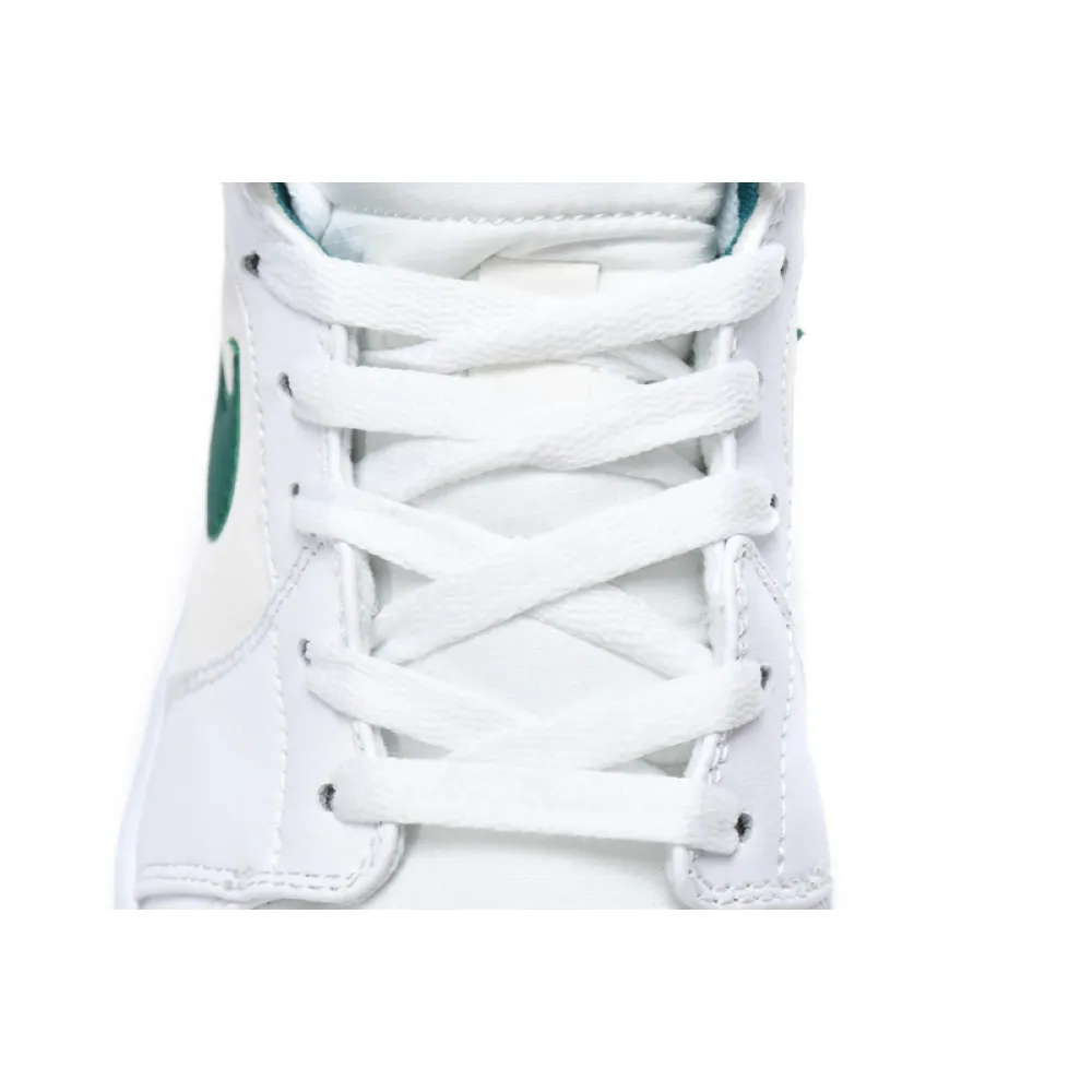 MID Air Jordan 1 Mid White Mystic Green