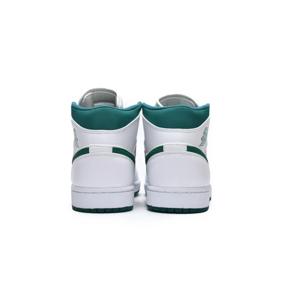 MID Air Jordan 1 Mid White Mystic Green