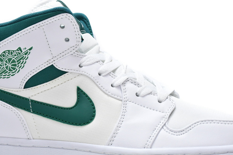 MID Air Jordan 1 Mid White Mystic Green
