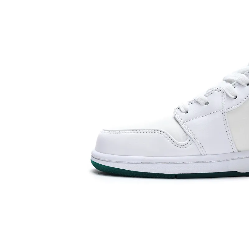 MID Air Jordan 1 Mid White Mystic Green