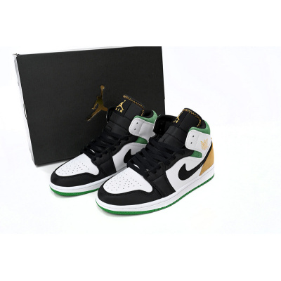 MID Air Jordan 1 White, orange and Green 02