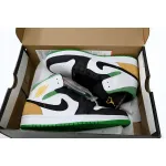 MID Air Jordan 1 White, orange and Green